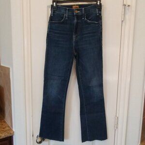 Mother The Hustler Ankle Fray Teaming Up Jeans Size 25